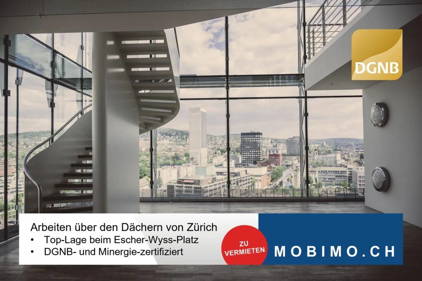 Tour de bureaux TOP FLOORS - espaces de bureaux exclusifs au-dessus de Zurich - Photo 1 sur 14