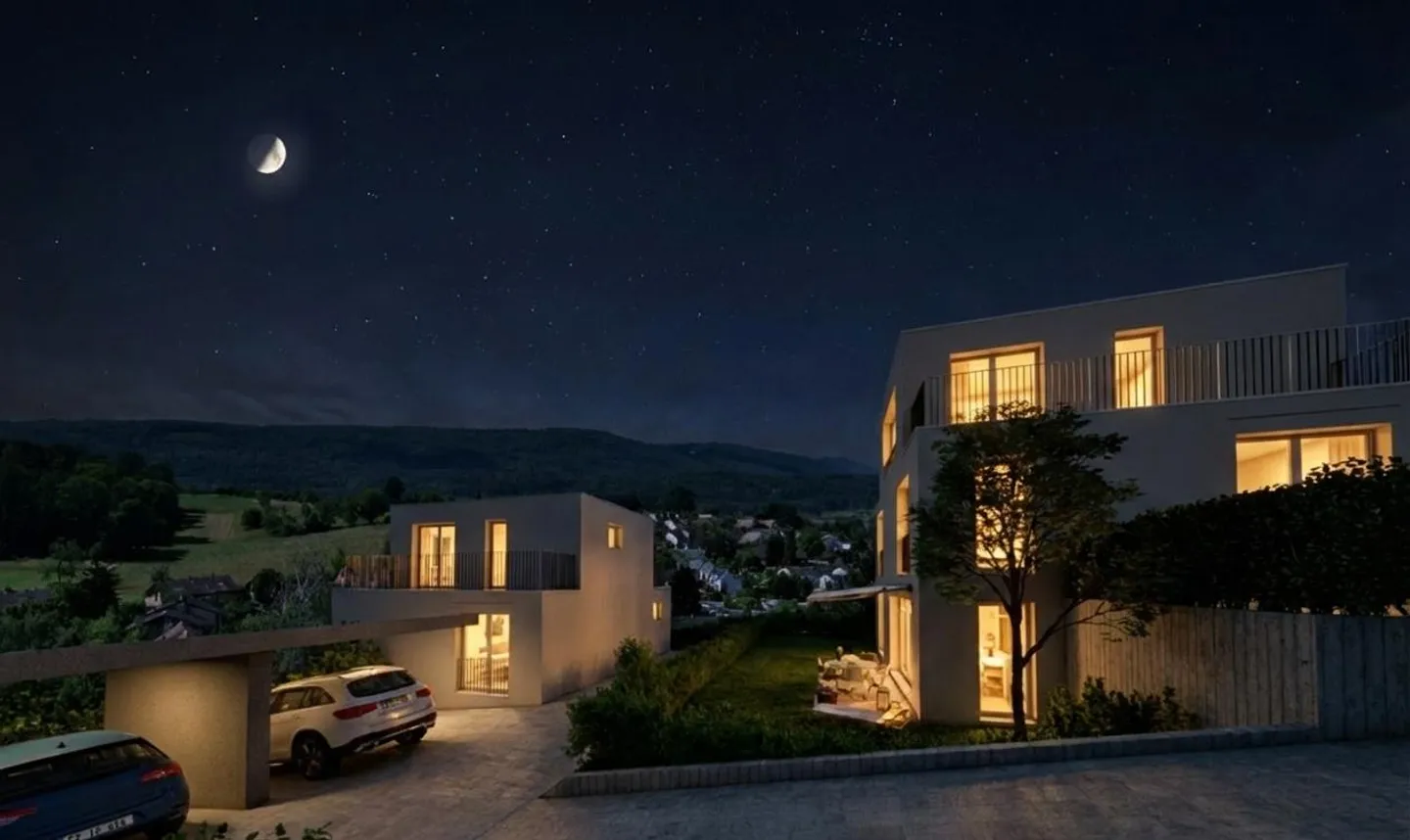 MAISON FAMILIALE RÊVÉE - MAISON INDIVIDUELLE NEUVE À THERWIL - Photo 4 sur 8