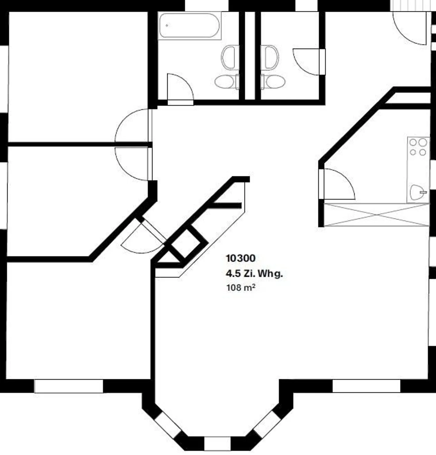 4.5-room apartment in optimal location - Photo 9 of 9