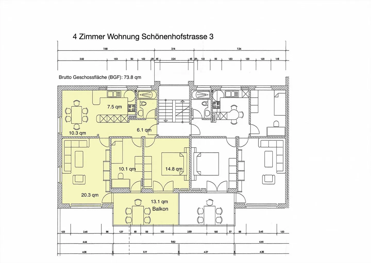 Schöne helle 4 Zimmerwohnung in ruhigem Wohnquartier - Foto 11 von 11