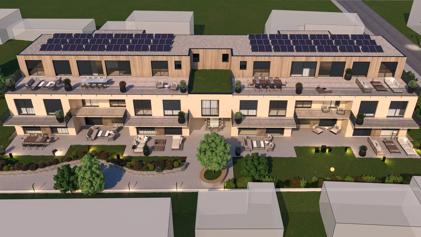 Maison de ville neuve de 5,5 pièces avec terrasse, 2 balcons, système photovoltaïque et deux places de parking en sous-sol incluses ! - Photo 15 sur 15