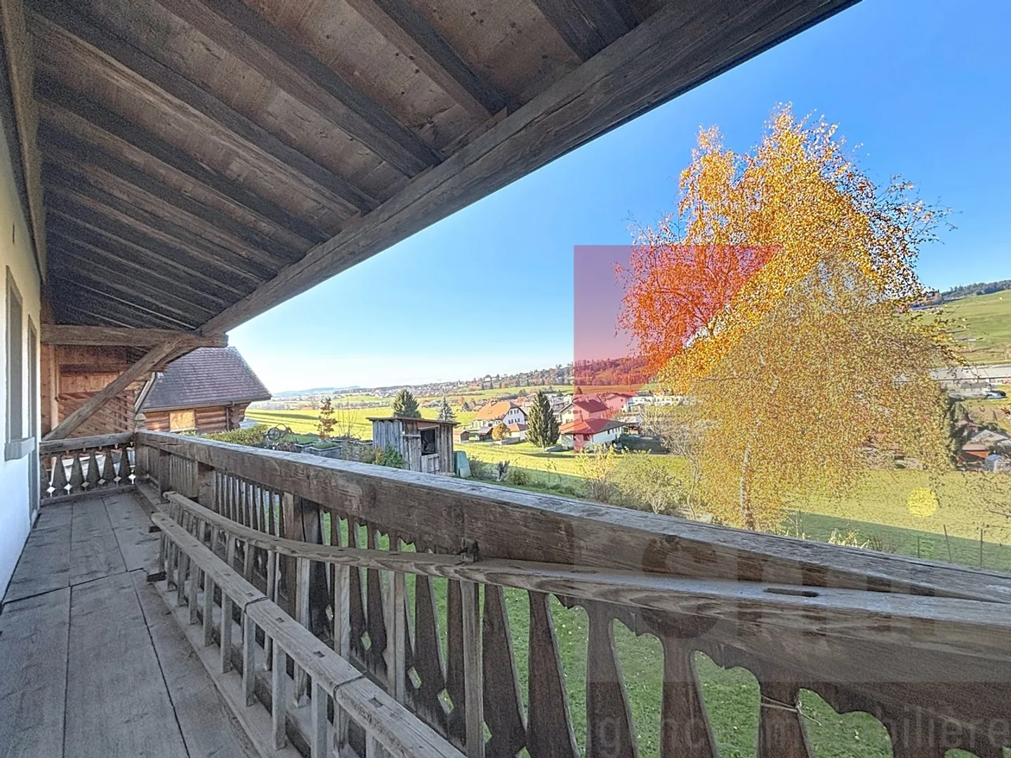 Charmanter Apartment mit 8,5 Zimmern in einem renovierten Bauernhof in Vuadens - Foto 17 von 21