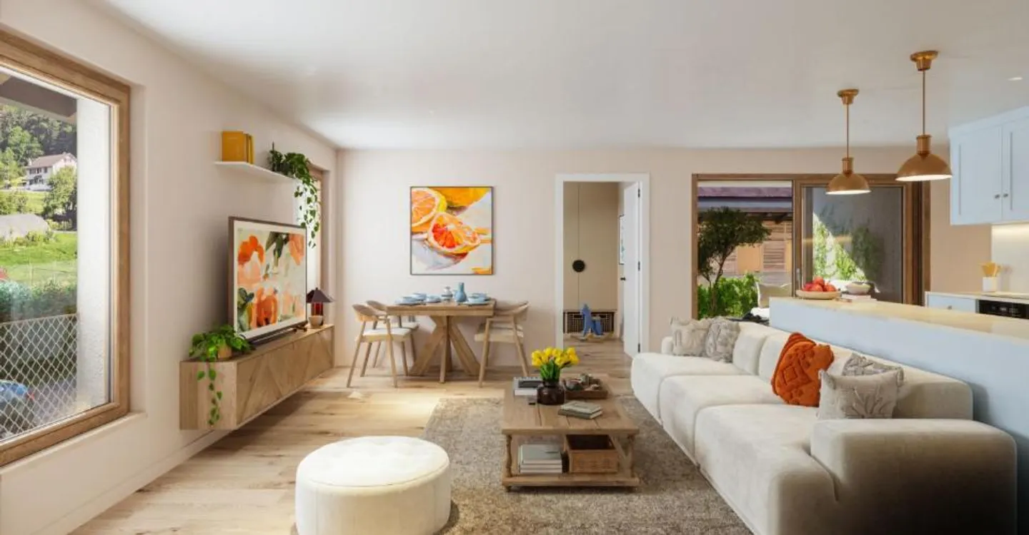 Appartamento di 3,5 locali al 1° piano con loggia e giardino orto - Foto 5 di 5