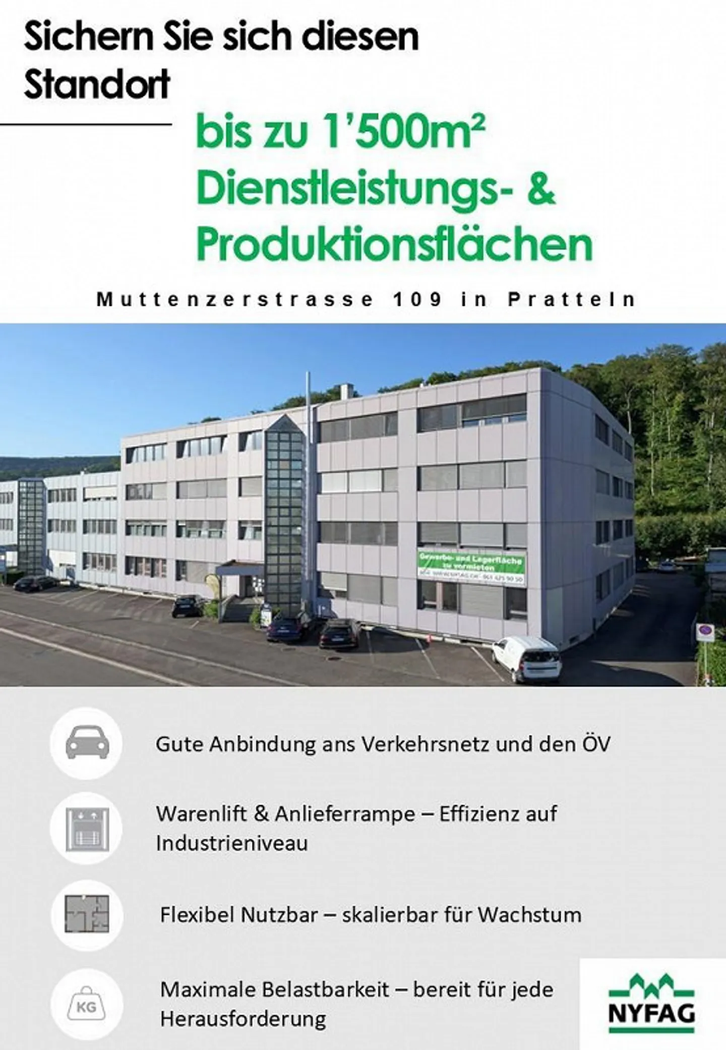 Vielseitiges Gewerbeobjekt in Pratteln - Foto 1 von 13
