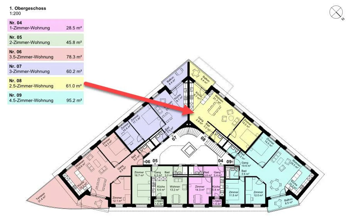 Moderne 2.5-Zimmerwohnung mit Balkon in Kriens zu vermieten - Photo 10 of 10