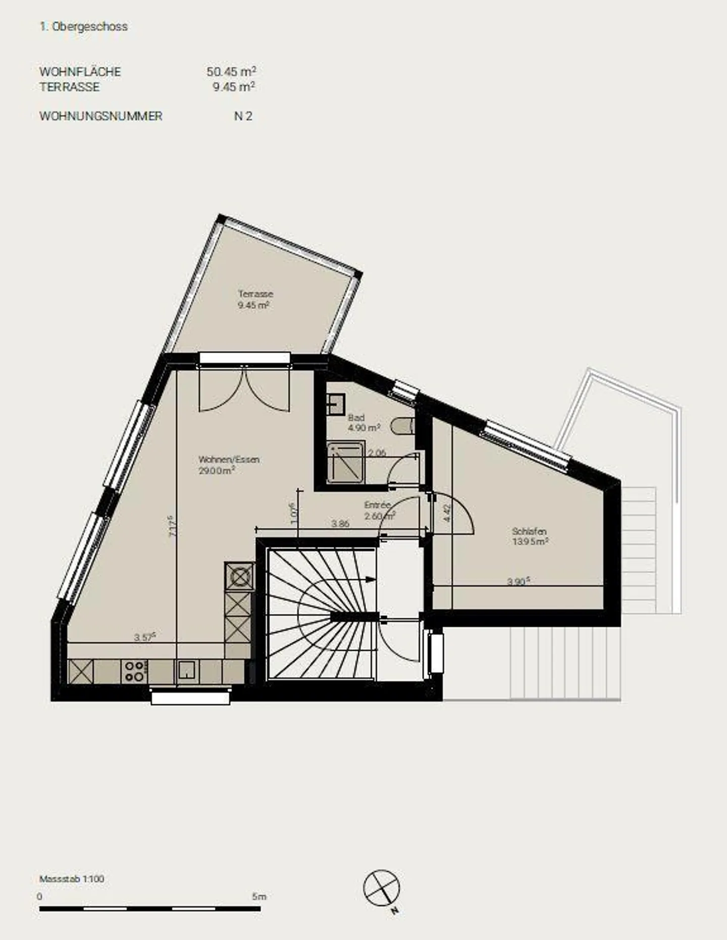 Appartement moderne 2 pièces dans un nouveau bâtiment près de la gare de Dübendorf - Photo 10 sur 10