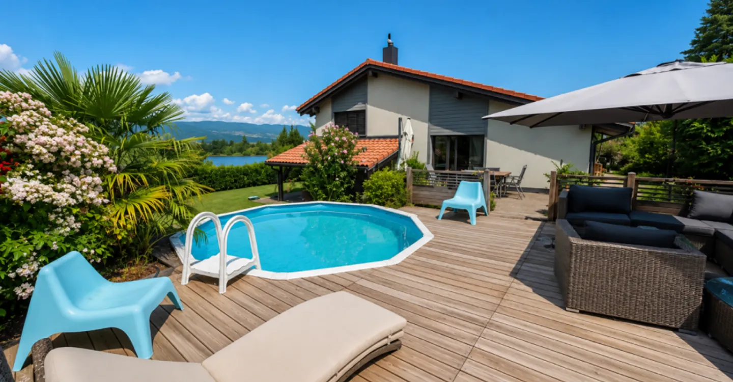 Hervorragende 5,5-Zimmer-Einzelvilla in Yvonand mit Pool und grossem Garten - Foto 7 von 13