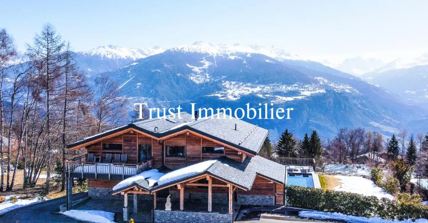 6014. Chalet eccezionale ad Arbaz - Forza ed eleganza di fronte alle montagne - Foto 3 di 13