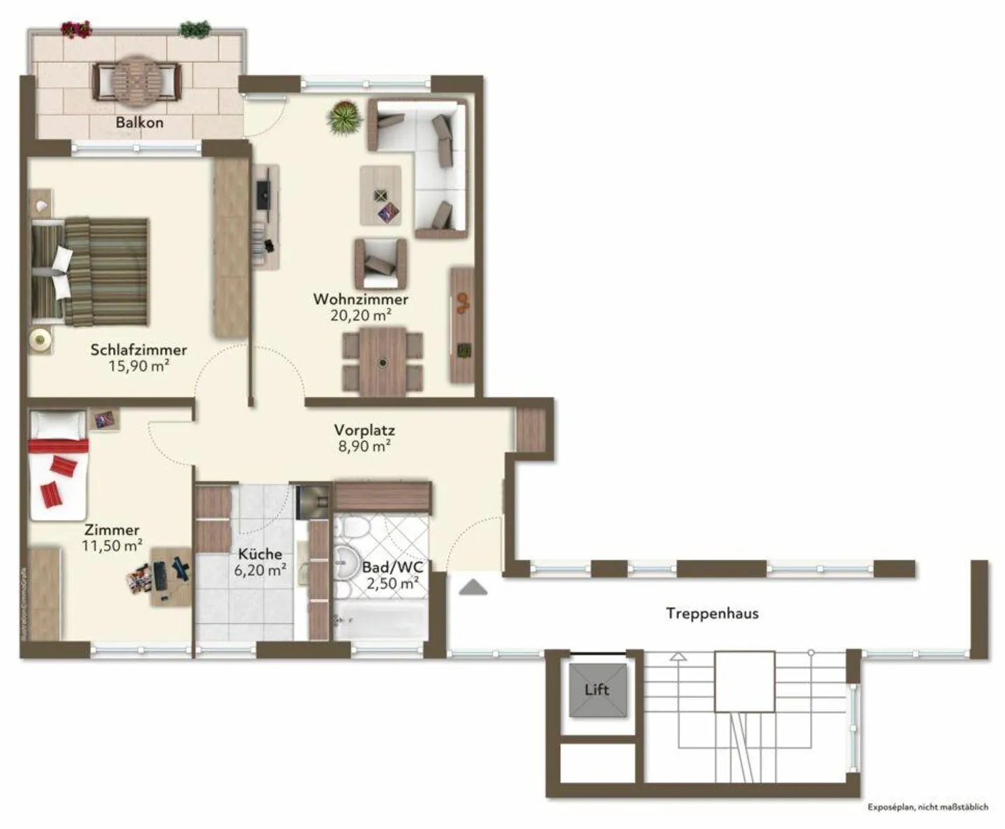 Central Living - Bright 3-Room Apartment near Rosenmatt Park - Photo 9 of 9