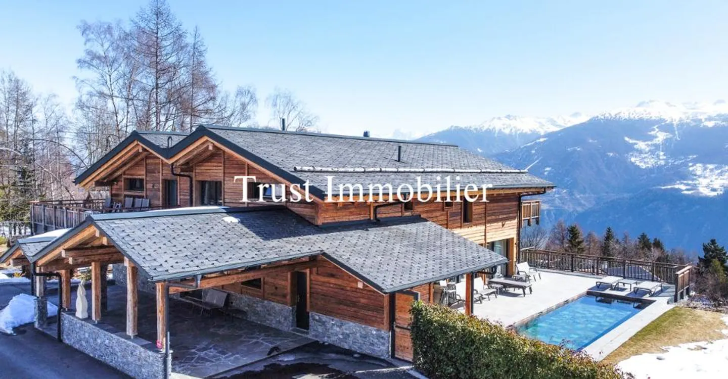 6014. Chalet eccezionale ad Arbaz - Forza ed eleganza di fronte alle montagne - Foto 12 di 13