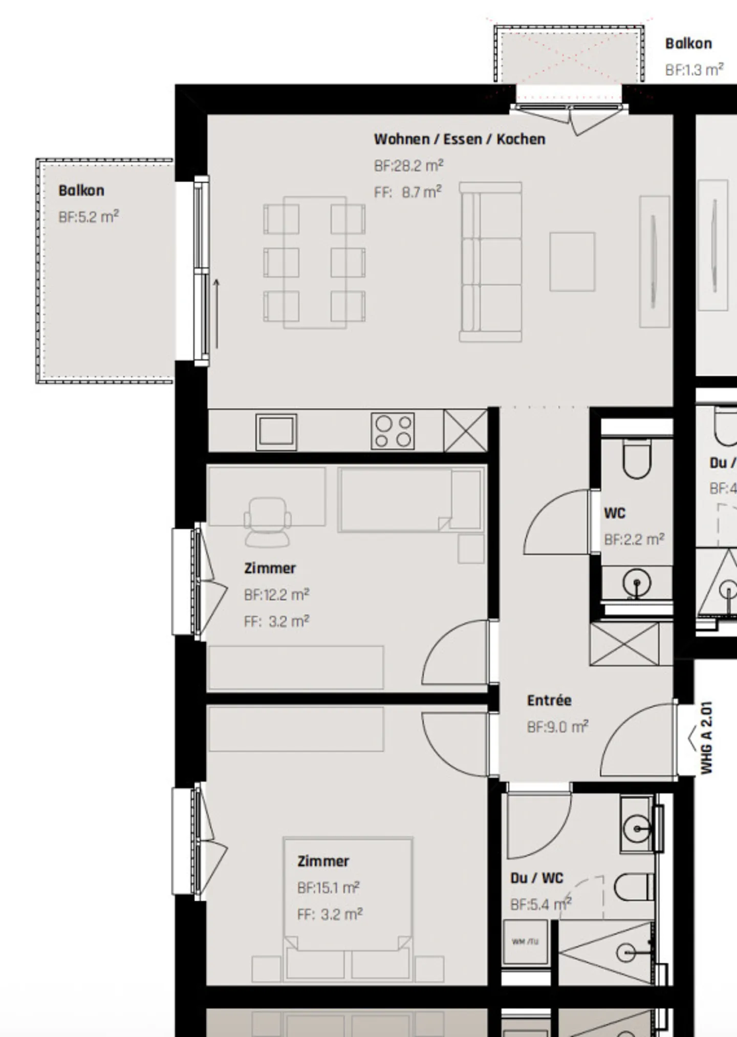 Exklusive 3.5-Zimmer-Wohnung - Foto 9 von 9