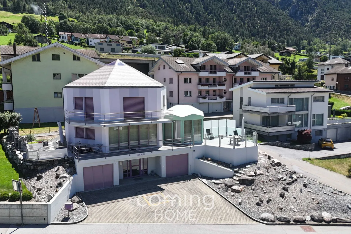 Il Cristallo di Roccia di Glis - Casa d'Architetto Unica con Vista Panoramica - Foto 1 di 21