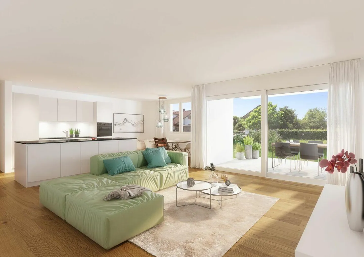 Ihr neues Zuhause: Stilvolle 4½-Zimmer-Erdgeschosswohnung in Kriessern - Foto 3 von 6