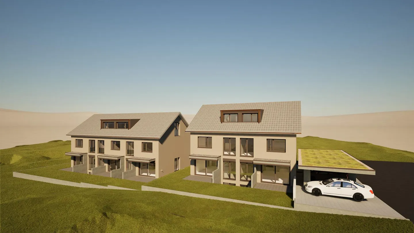 Neubau 5.5-Zimmer Reihen-EFH mit zus. beheiztem Hobbyraum und Carport - Foto 1 von 3