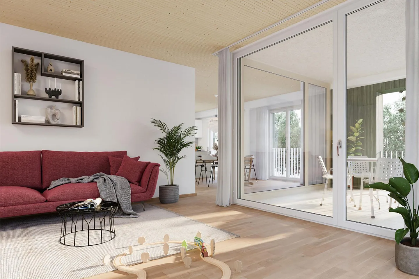 Helle moderne 5.5 Zimmer Wohnung mit praktischer Loggia - Foto 3 di 7