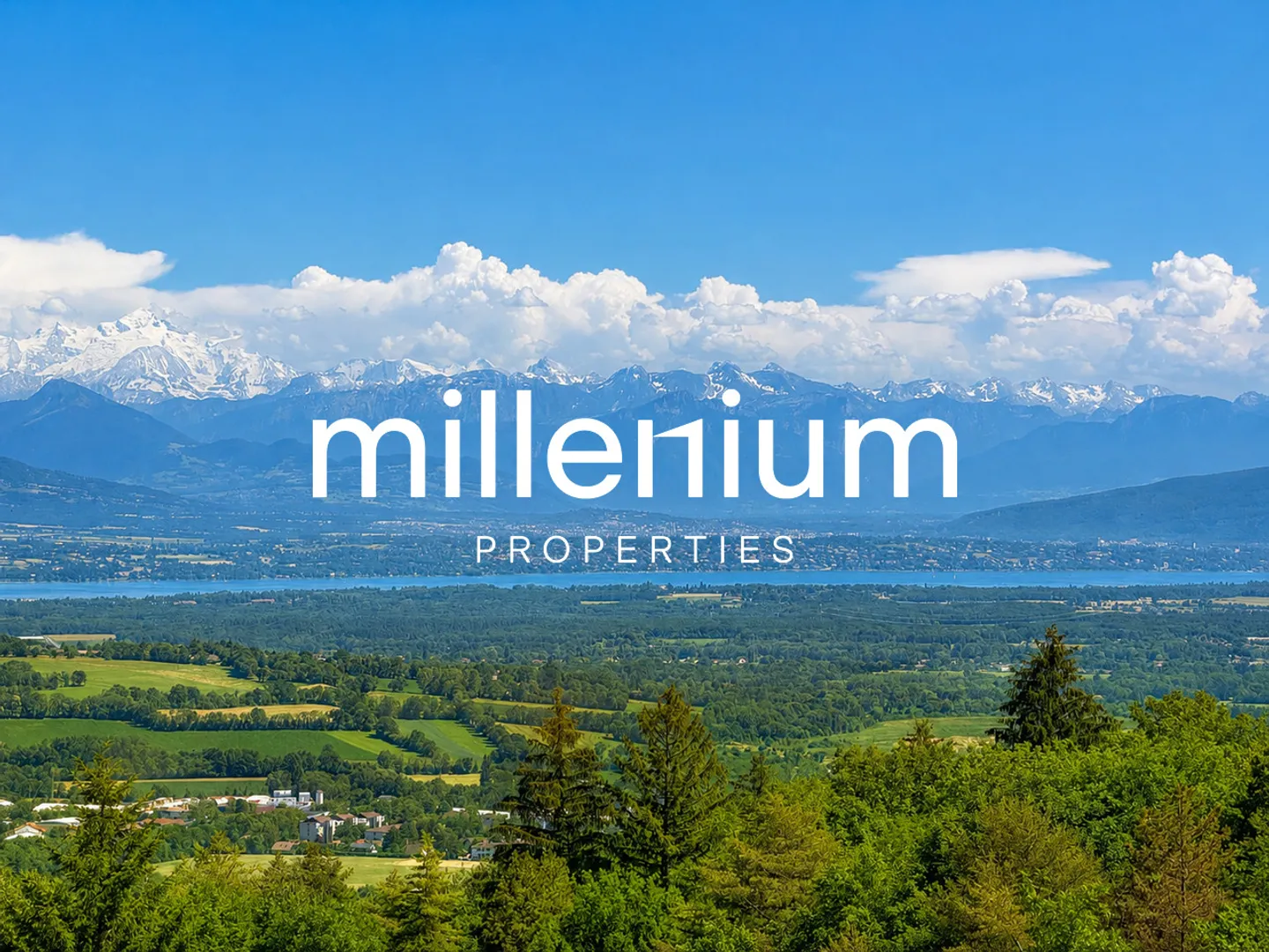 Vue panoramique sur le lac Léman et le Mont-Blanc - Gex (FRANCE) - Photo 2 sur 18