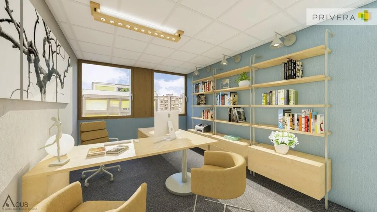 Bureau d'env. 118 m2 proche des Nations - Photo 4 sur 7