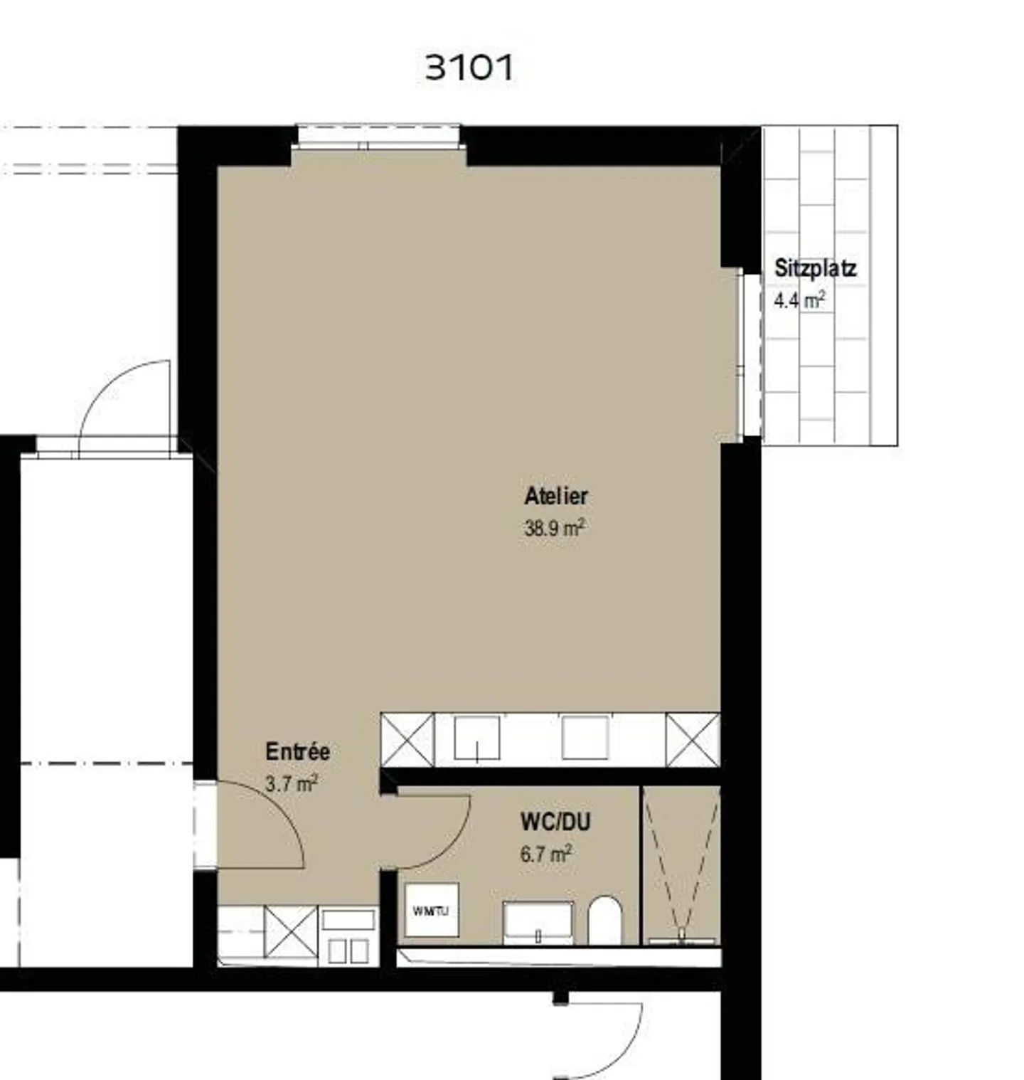 Modernes Erdgeschoss-Apartment - Foto 5 von 6