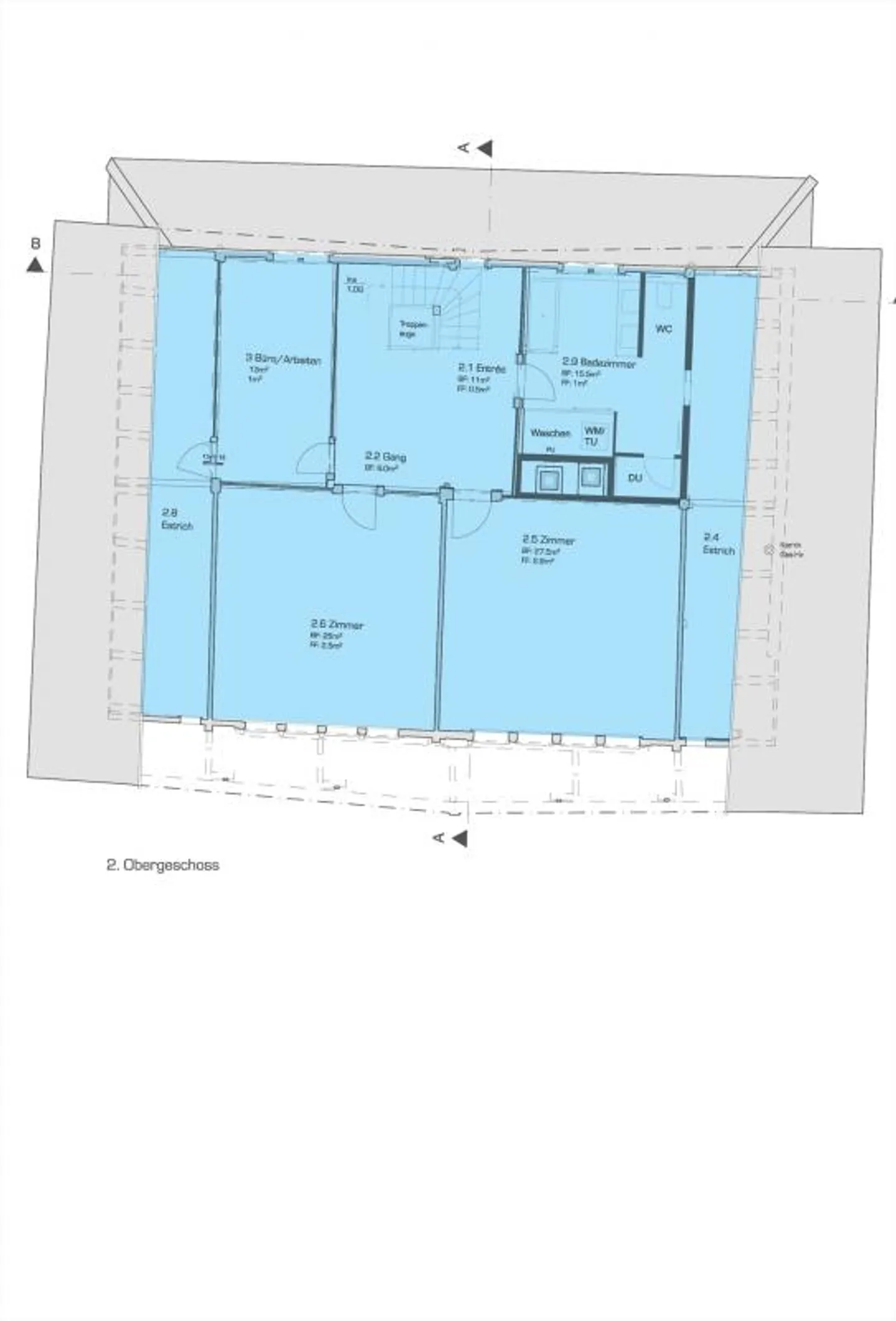 Appartement en duplex rénové dans la Maison Rouge à Zuzwil - Photo 16 sur 17