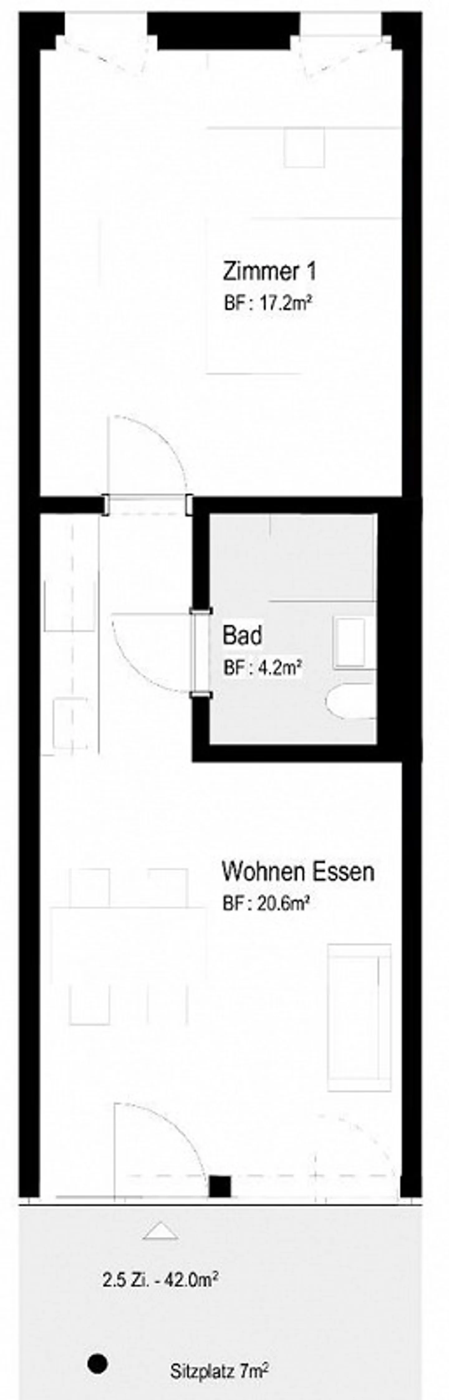 Appartement moderne 2.5 pièces - Photo 8 sur 12