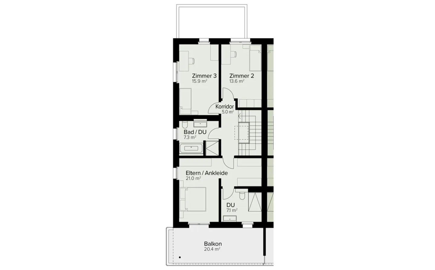 255 m² | Casa unifamiliare 5.5 stanze "Rosenberg" | Prima occupazione | Progetto di nuova costruzione - Foto 12 di 15