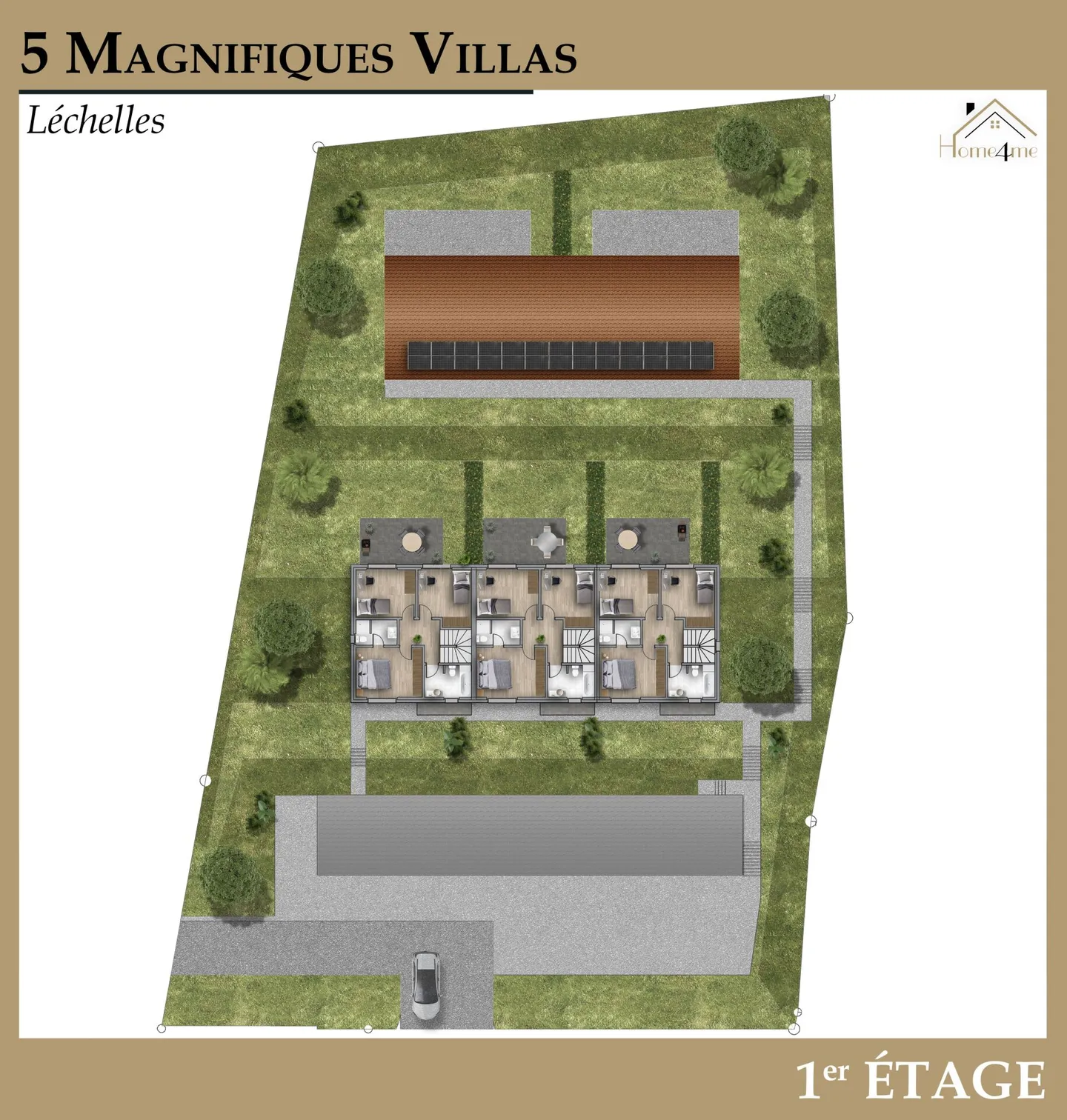 For sale magnificent villa of 6.5 rooms in the municipality of Léchelles - Photo 16 of 18