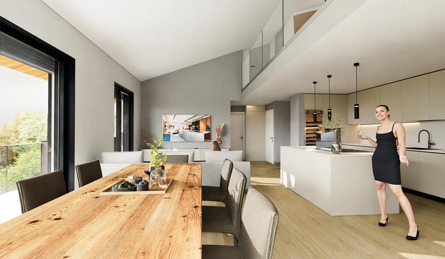 WUNDERBARER DUPLEX MIT 4.5 ZIMMERN UND PRIVATGARTEN PPP5 - Foto 5 von 13