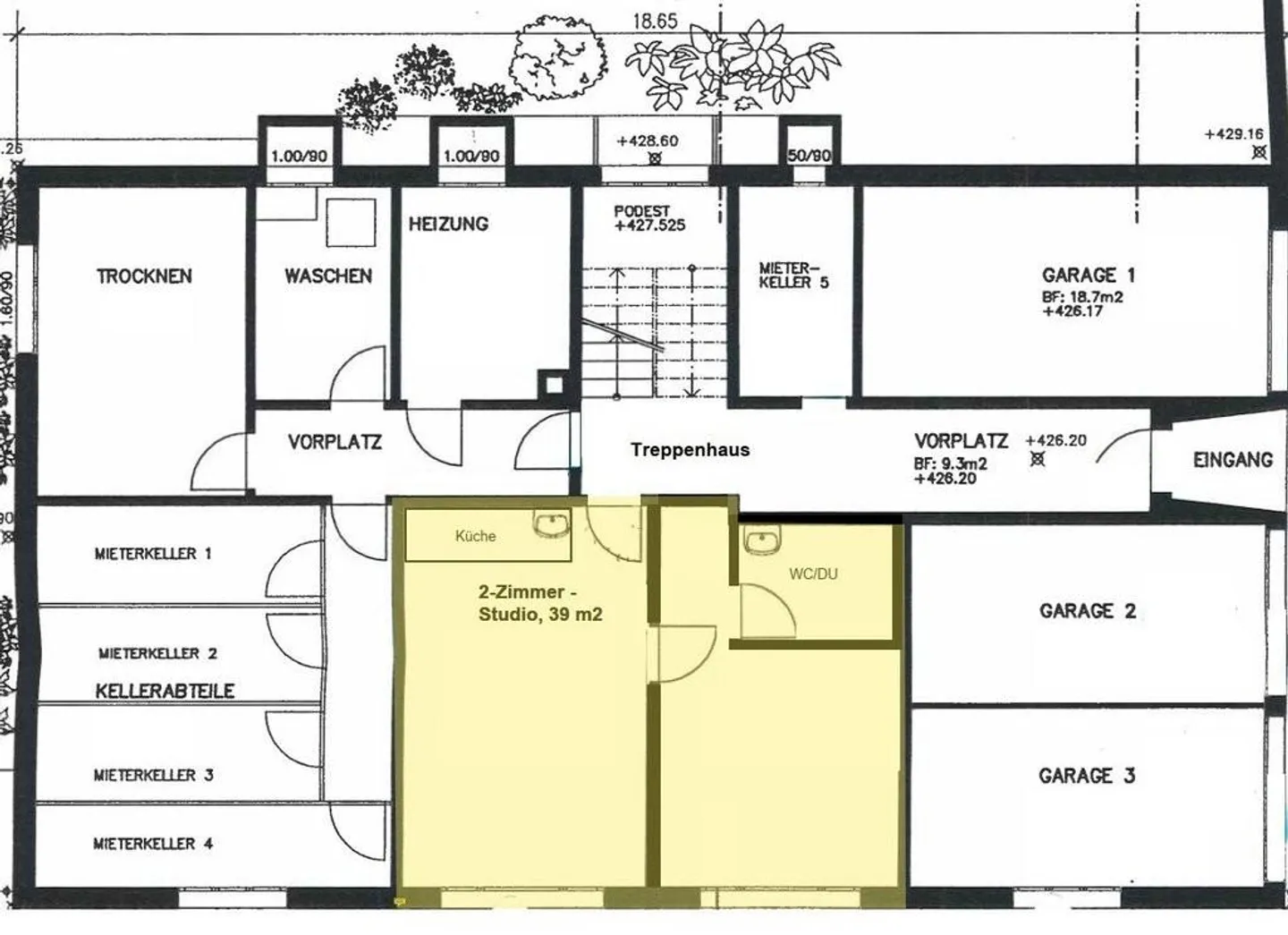Affittiamo il seguente studio di 2 stanze a partire dal 01.05.2026 - Foto 8 di 8
