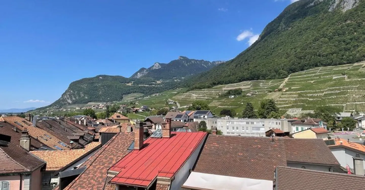 DUPLEX MIT EINZIGARTIGEM CHARAKTER IM ZENTRUM VON AIGLE - Foto 1 von 11
