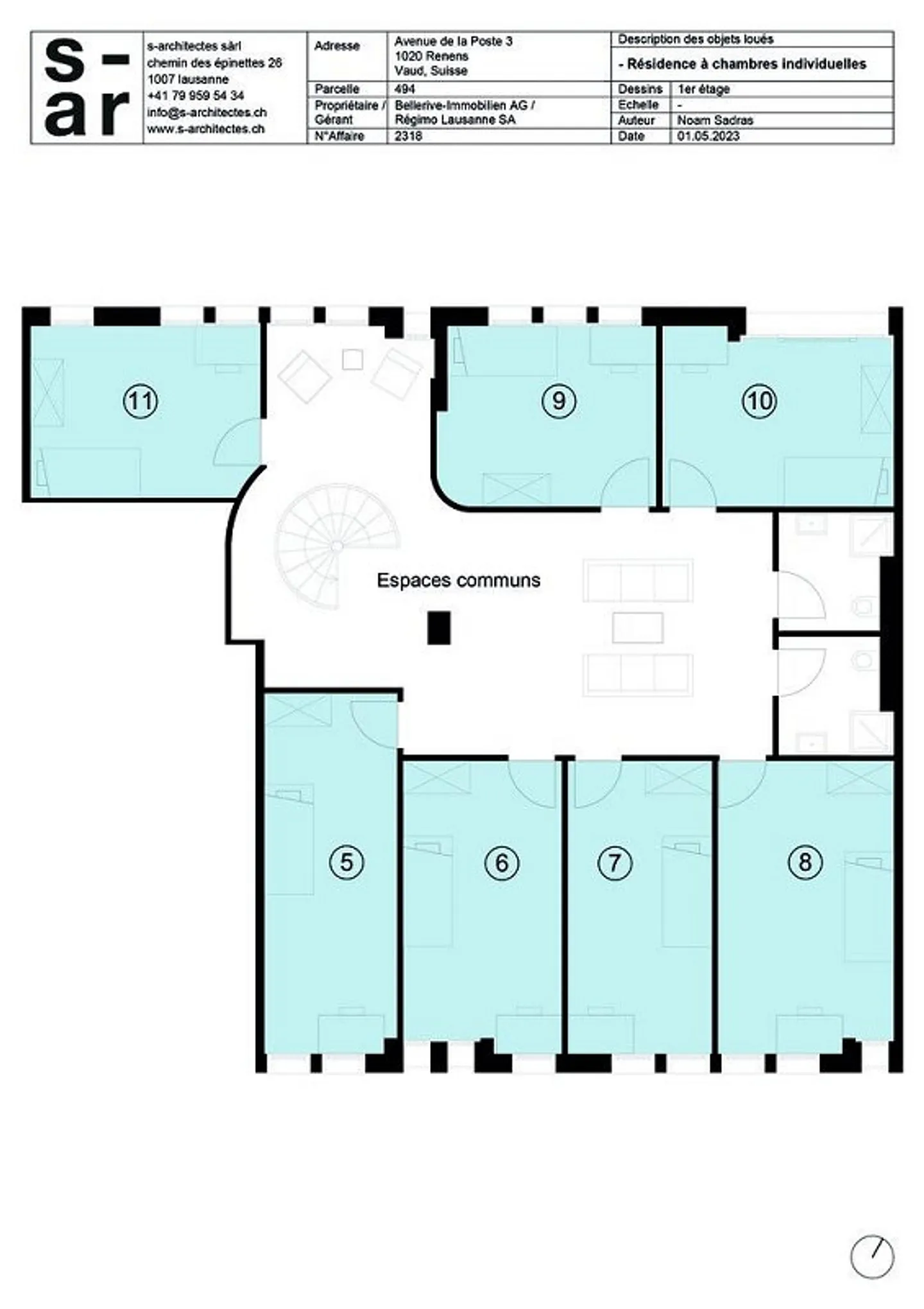 Möbliertes Zimmer in Studentenwohnheim - Foto 10 von 10