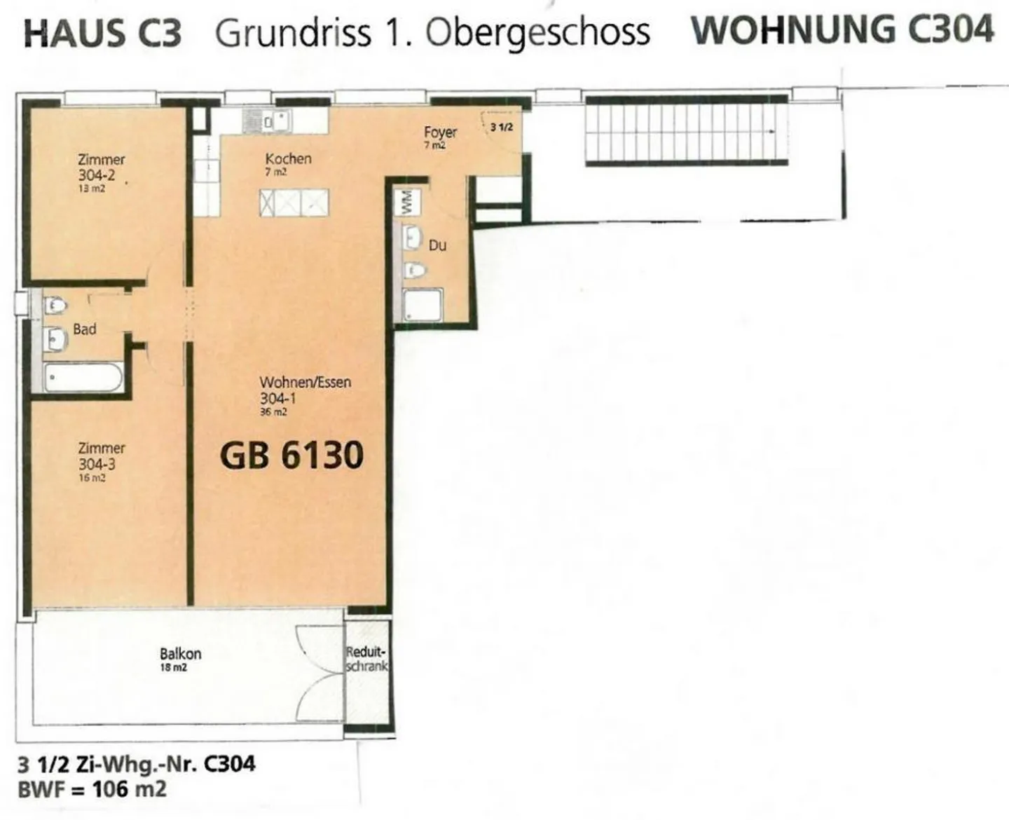 Geräumige Wohnung in Haselwart - Foto 12 von 12
