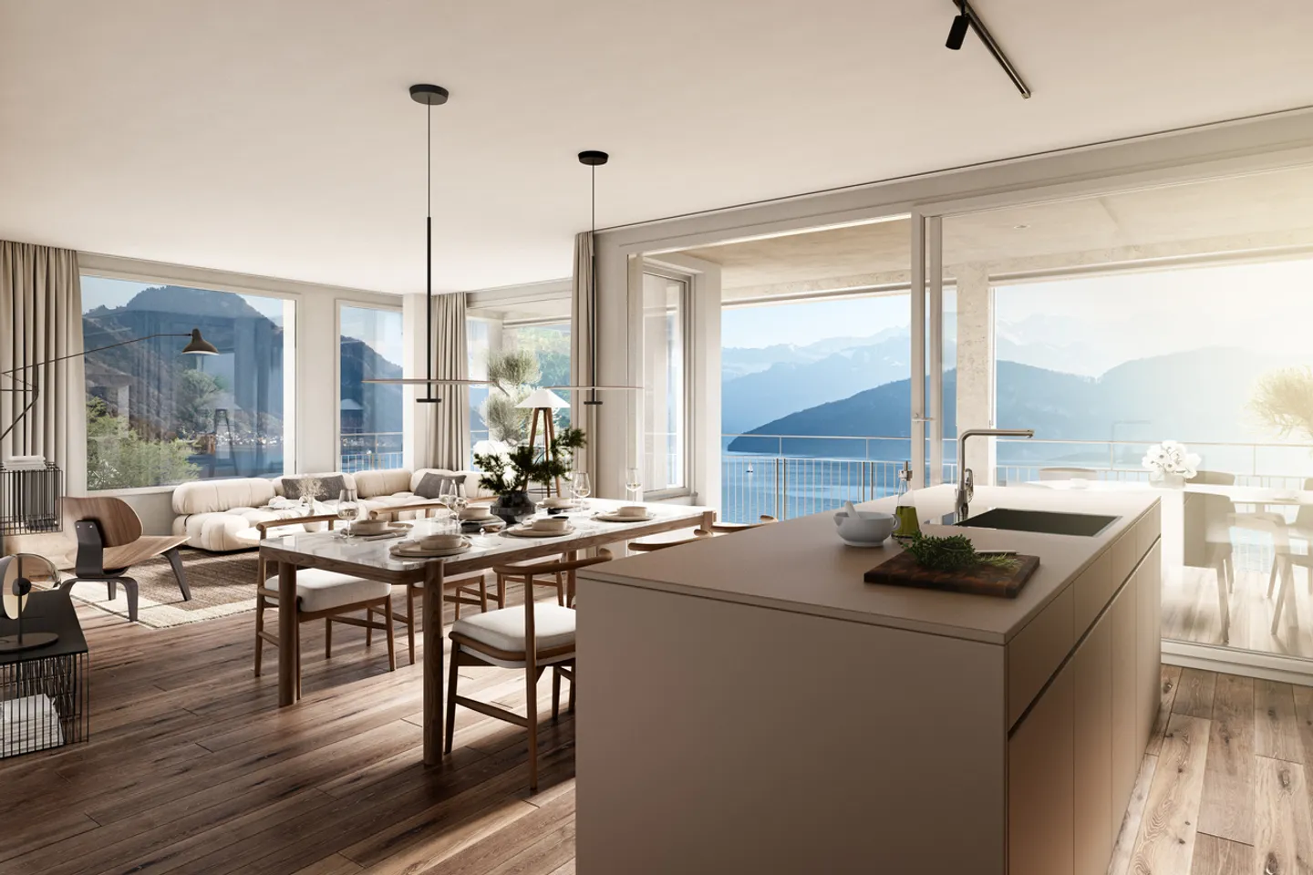 Appartement neuf exclusif avec vue panoramique - Photo 2 sur 4