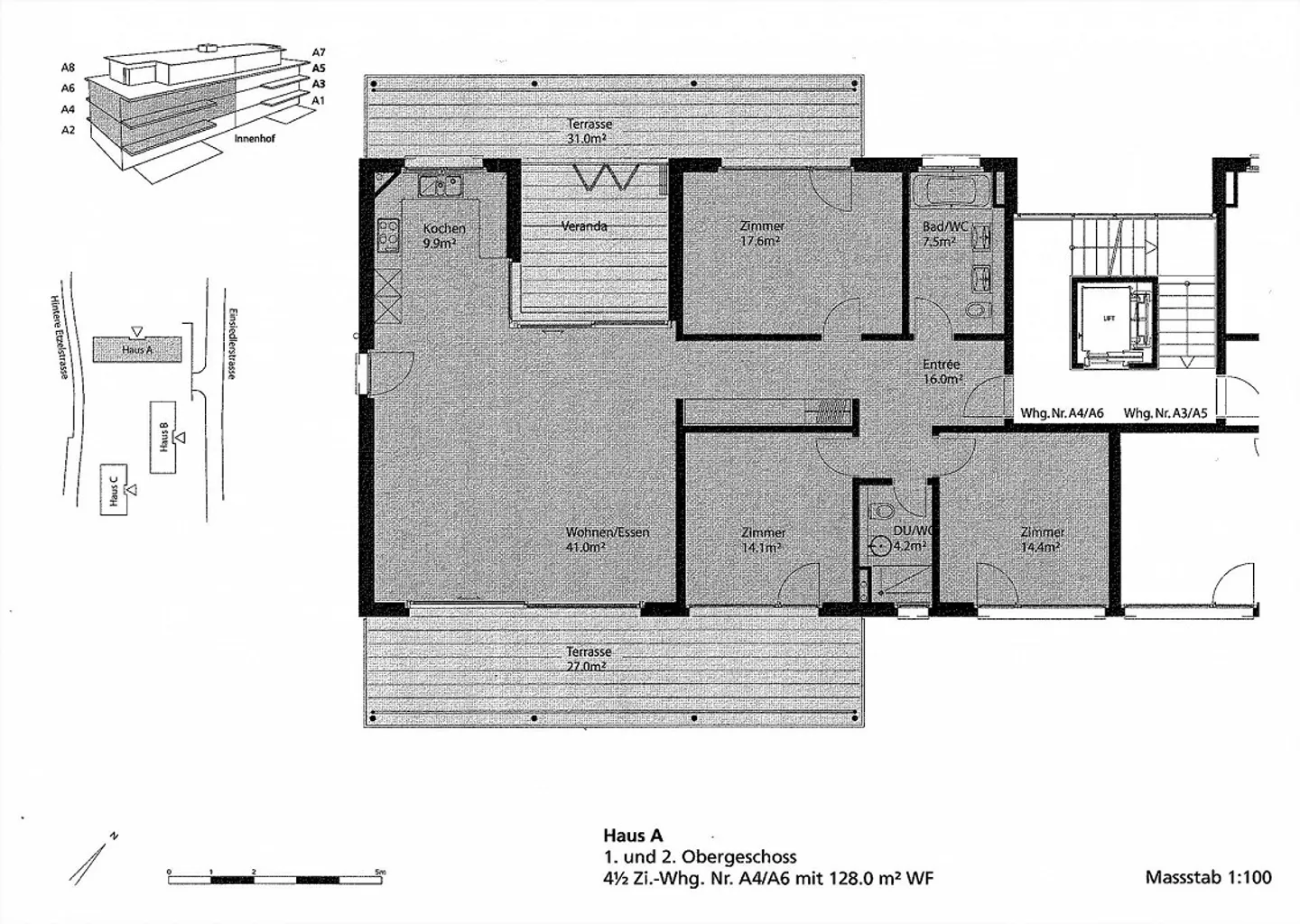 Modernes Apartment mit Terrassen - Foto 9 von 9