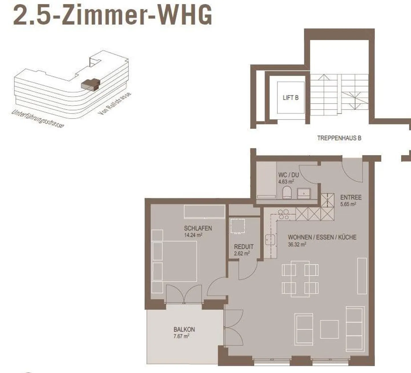 Geräumige 2½-Zimmer-Wohnung - Foto 7 von 7