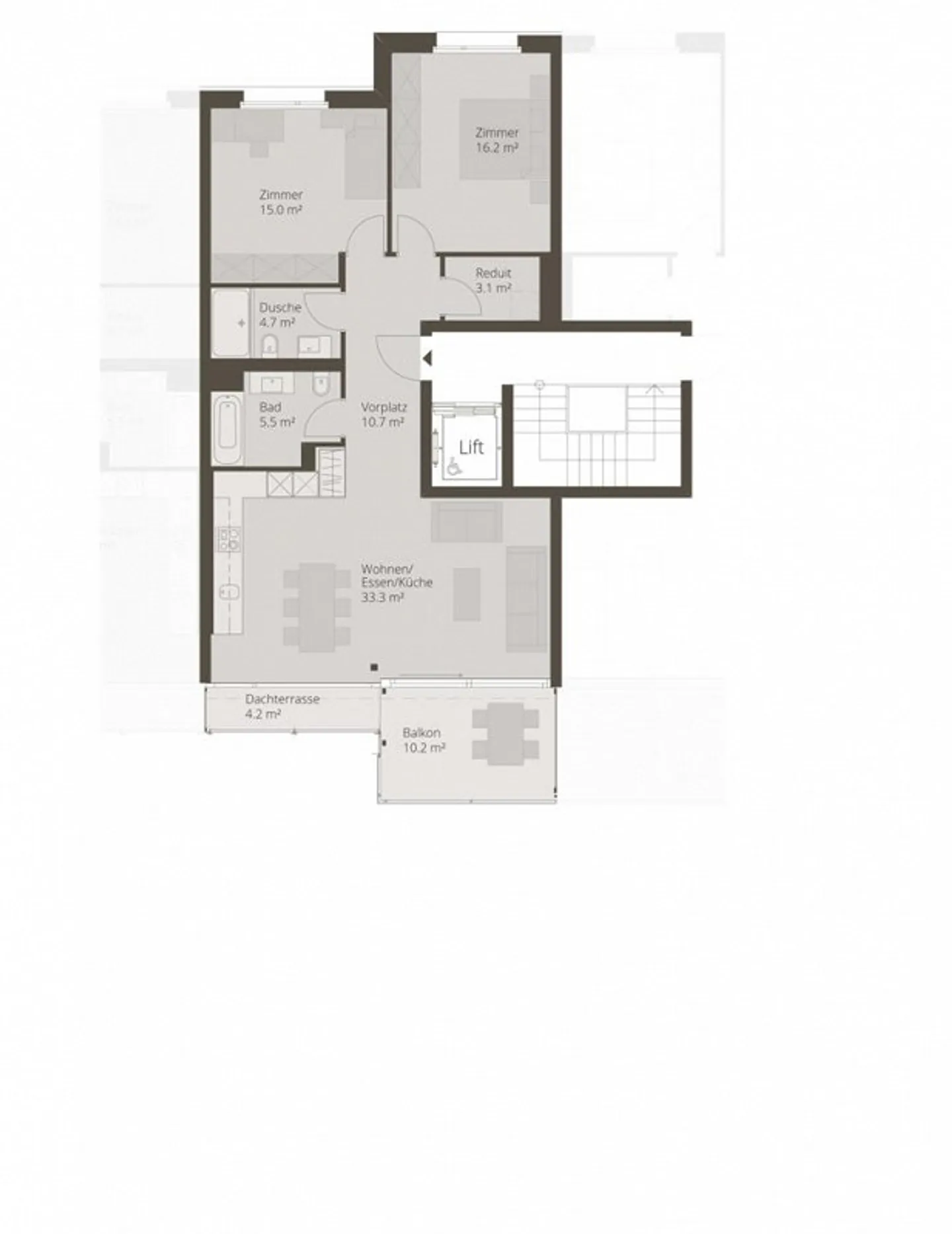 Spacious 3.5 Room Apartment in Minergie Construction - Photo 6 of 6