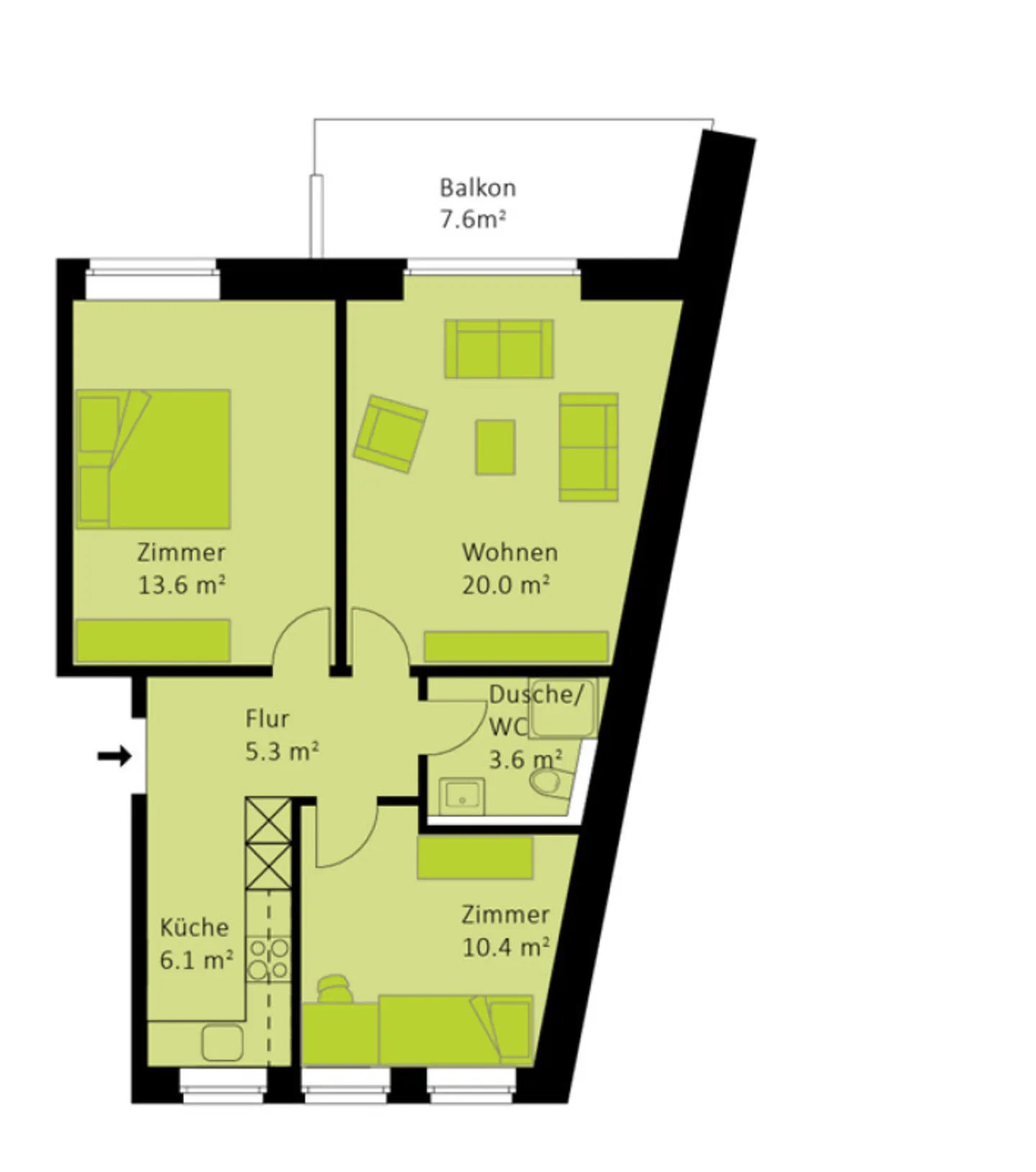 3 Room Apartment 1st Floor Right 1005 - Photo 9 of 9