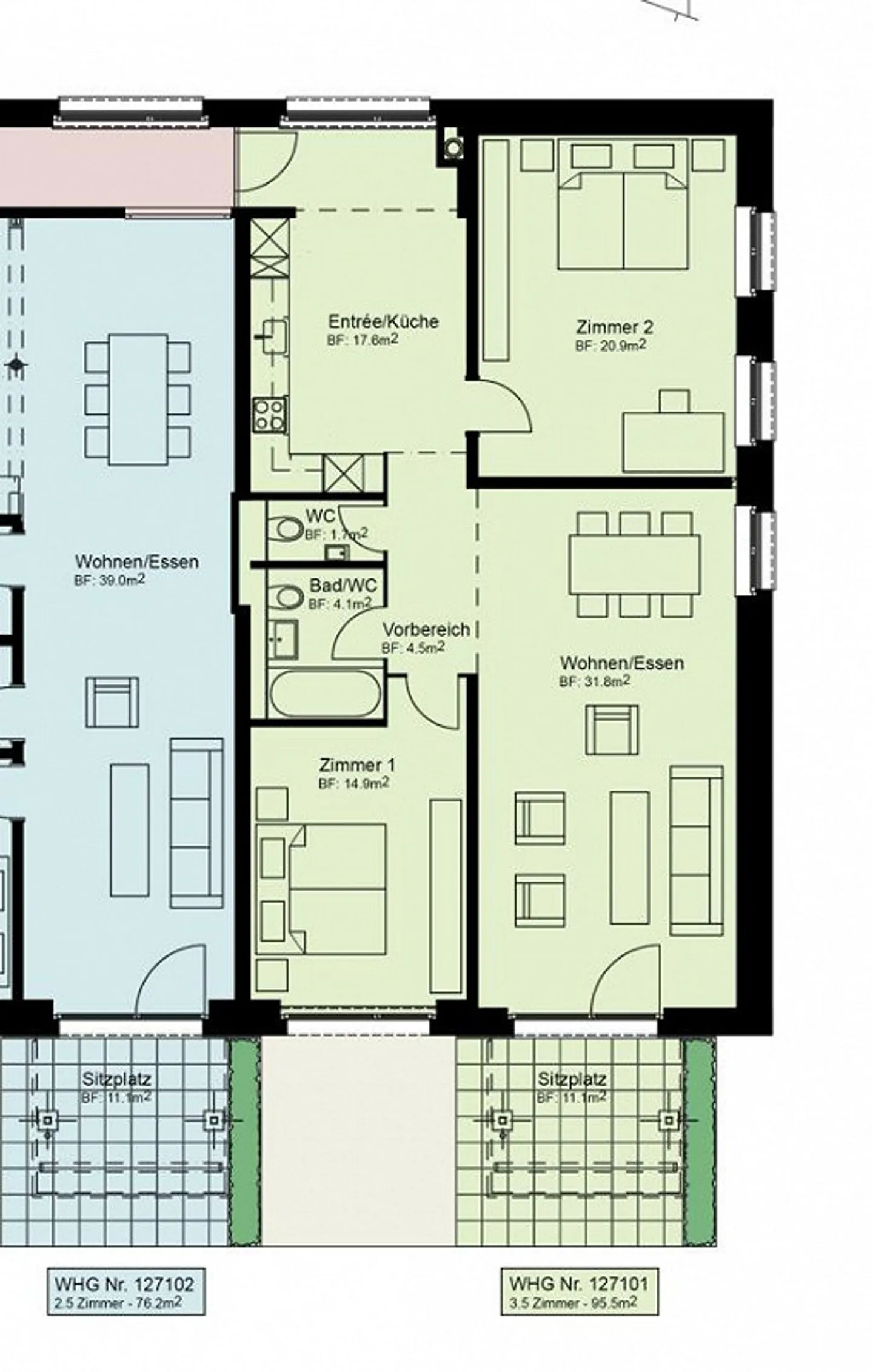 Modernes Apartment in Altstetten - Foto 11 von 11