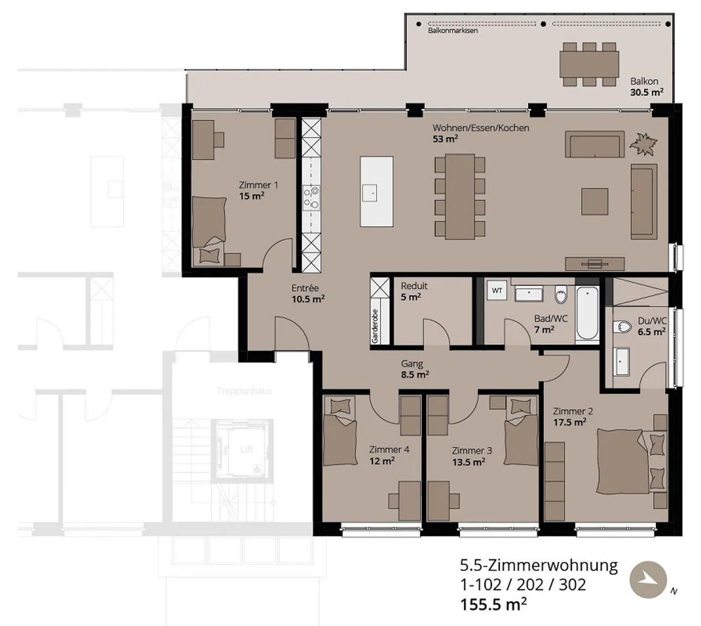 Appartamento spazioso per famiglie a Menziken - 5,5 stanze con molto comfort - Foto 13 di 13