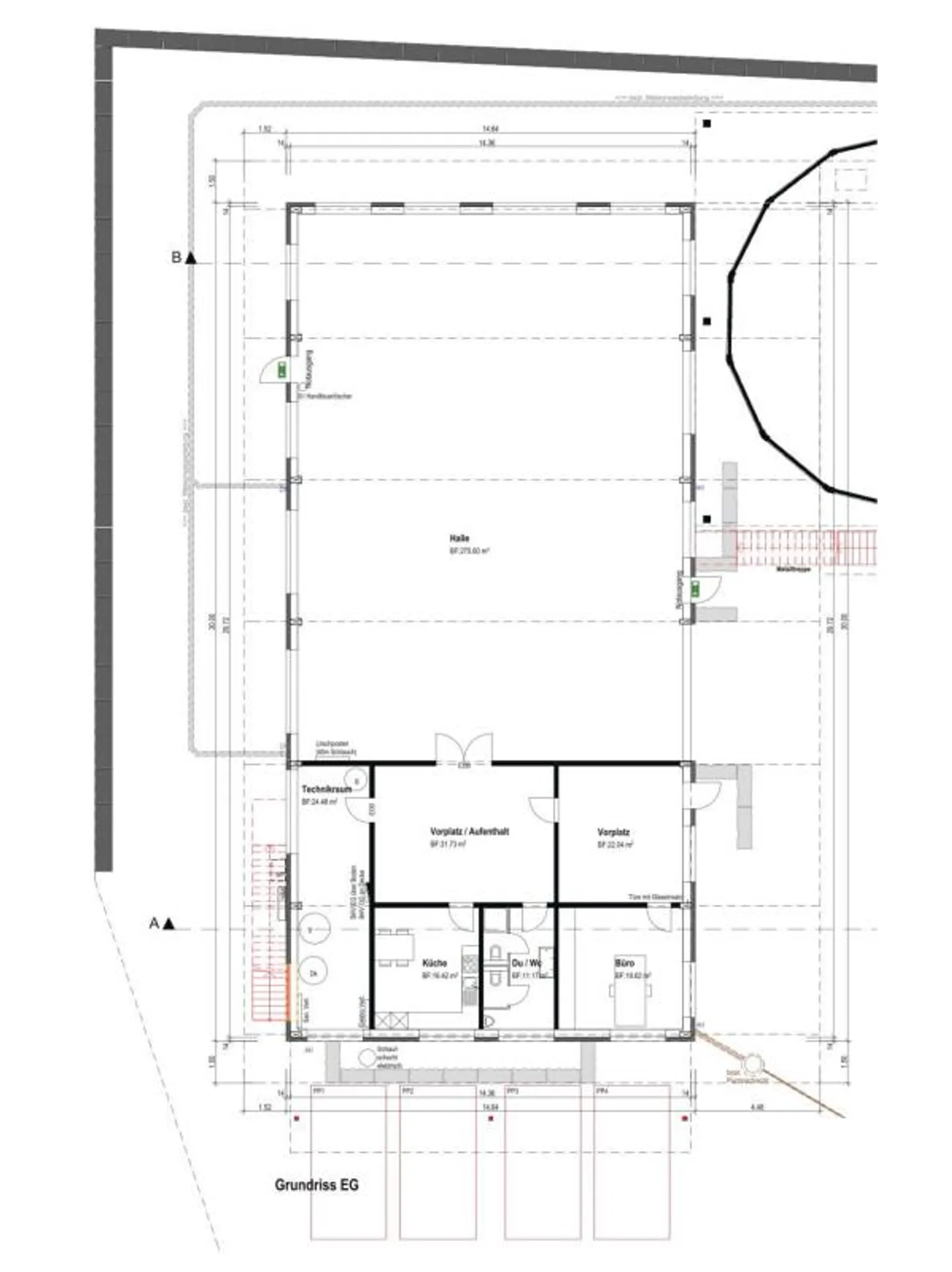 Grosszügige Werkhalle mit vielseitigen Räumen - Foto 12 von 12