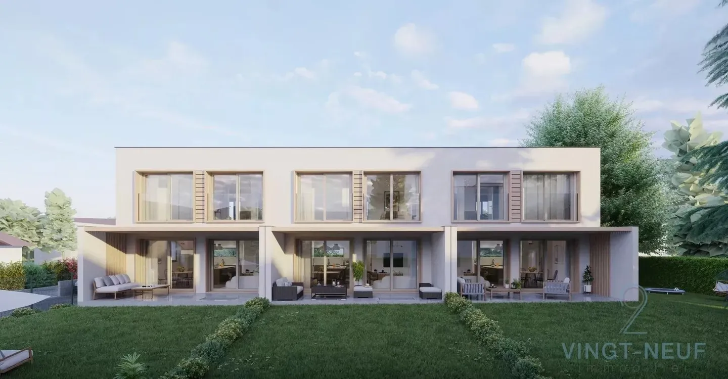 Bald verfügbar - 3 Reihenhäuser in Thônex - Foto 1 von 7