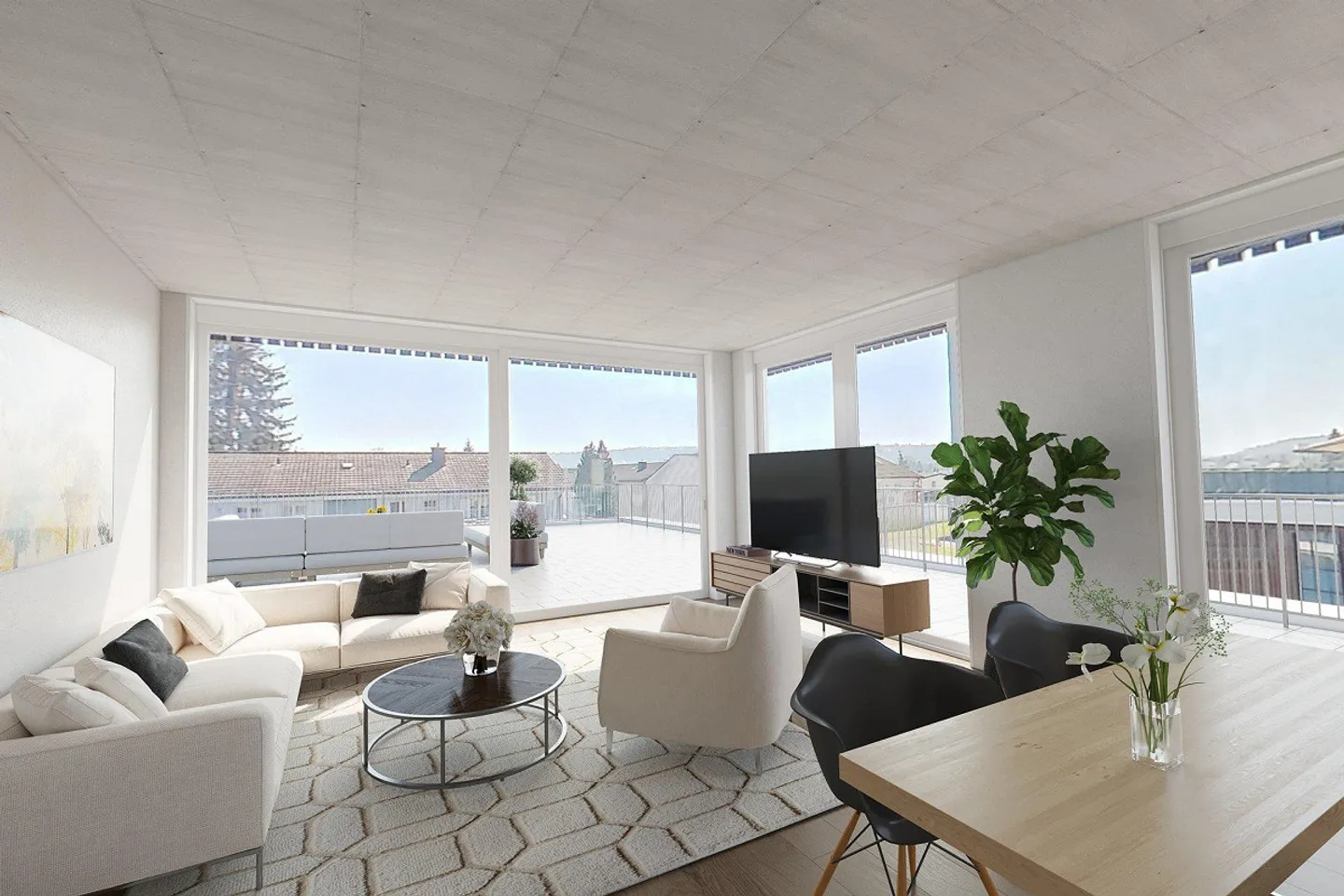 Geräumige Attikawohnung mit Terrasse - Foto 1 von 11