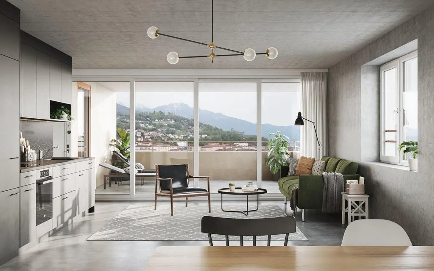 Two and a half room apartments for rent in the city center of Bellinzona - Photo 2 of 4