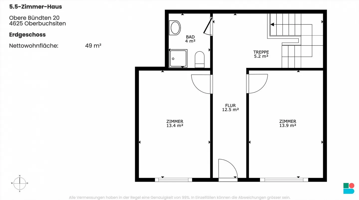 Maison élégante de 5,5 pièces à Oberbuchsiten - Photo 9 sur 10