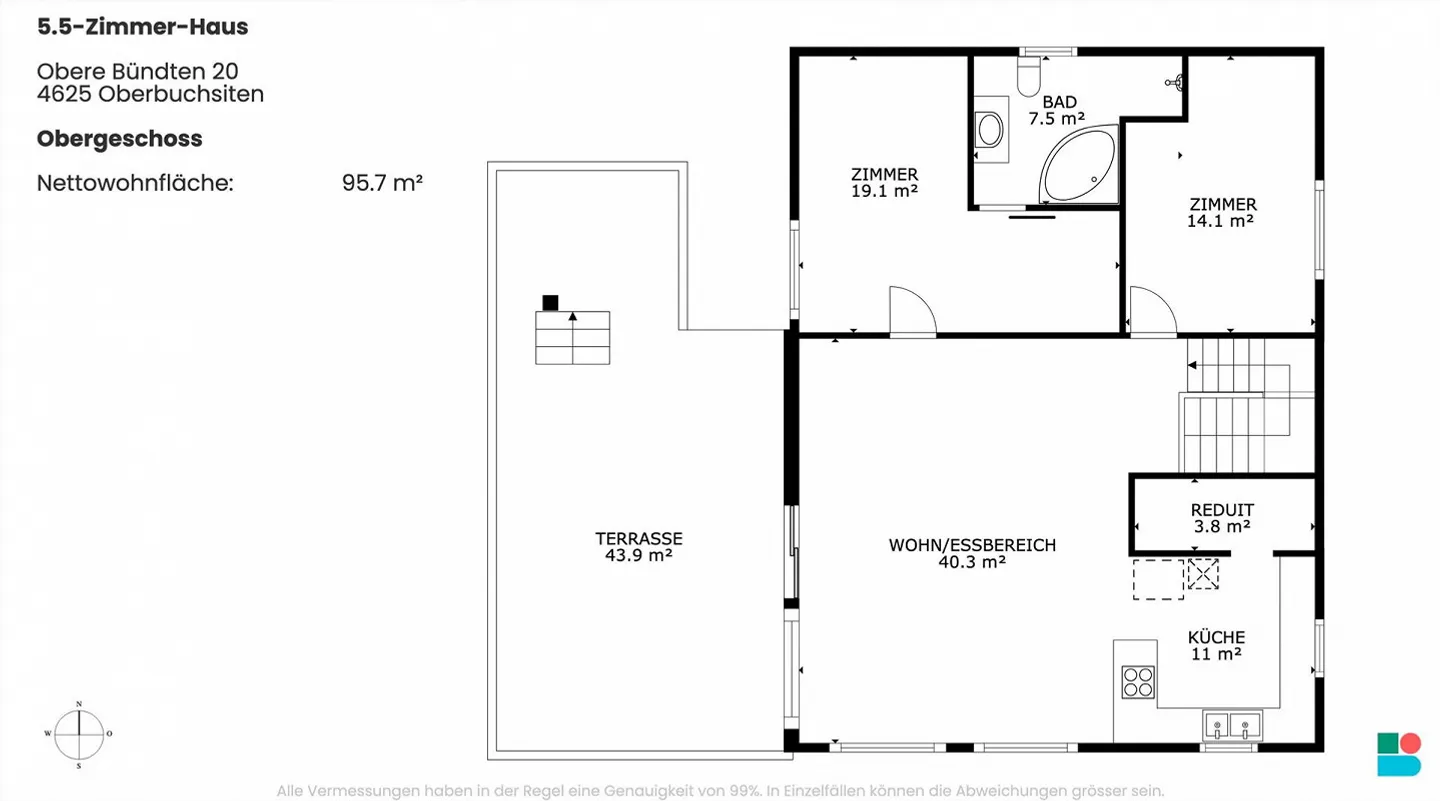 Maison élégante de 5,5 pièces à Oberbuchsiten - Photo 10 sur 10