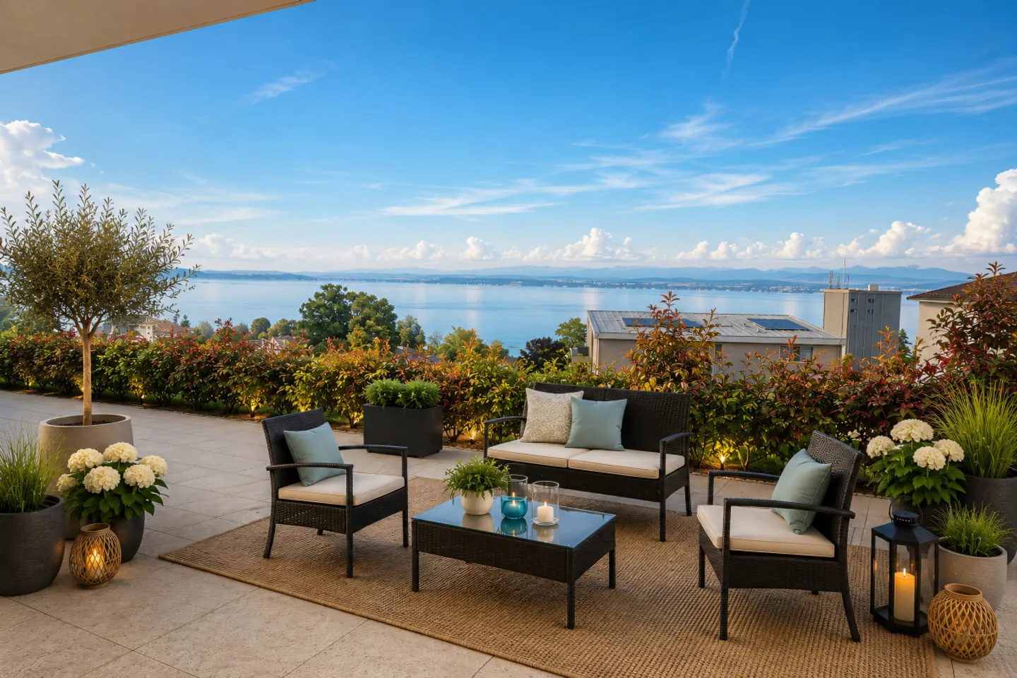 Magnificent furnished 2-room apartment located in a residential area of villas - Photo 1 of 8