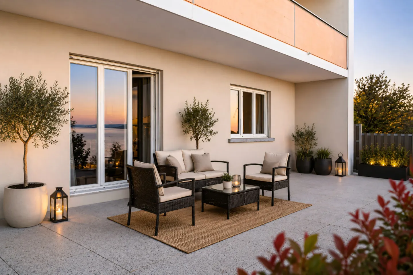 Magnificent furnished 2-room apartment located in a residential area of villas - Photo 2 of 8
