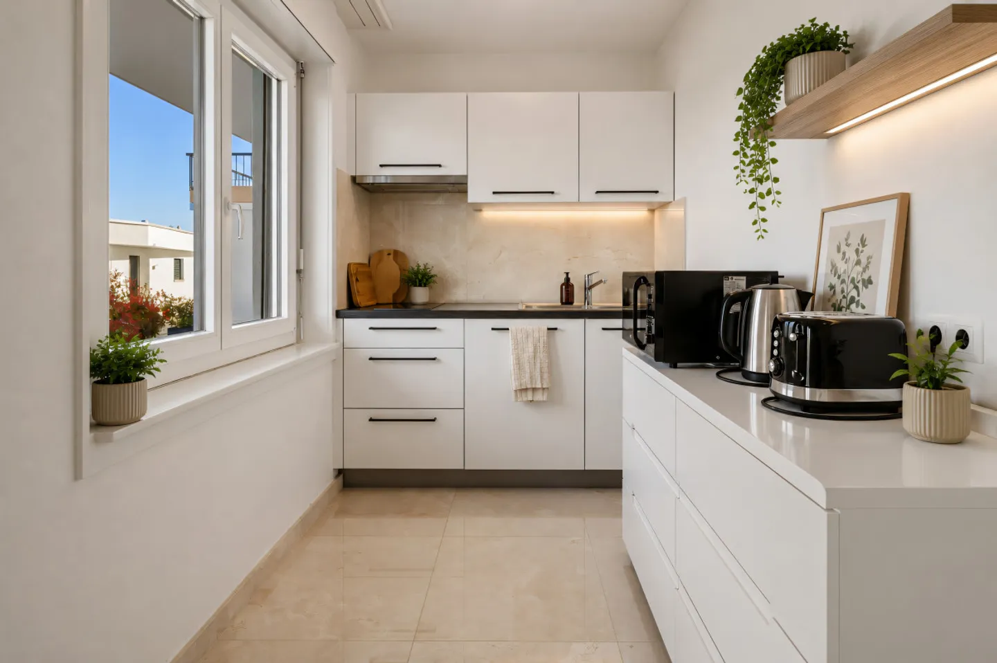 Magnificent furnished 2-room apartment located in a residential area of villas - Photo 6 of 8