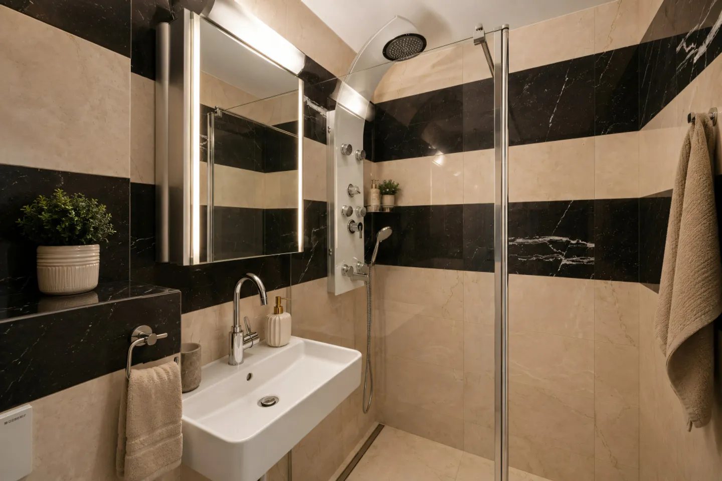 Magnificent furnished 2-room apartment located in a residential area of villas - Photo 7 of 8