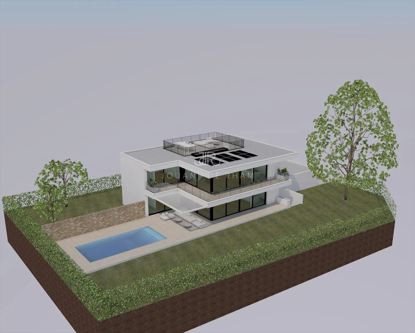 Projet Wohnung Attika mit Dachgarten und Garten - Founex - Foto 1 von 1