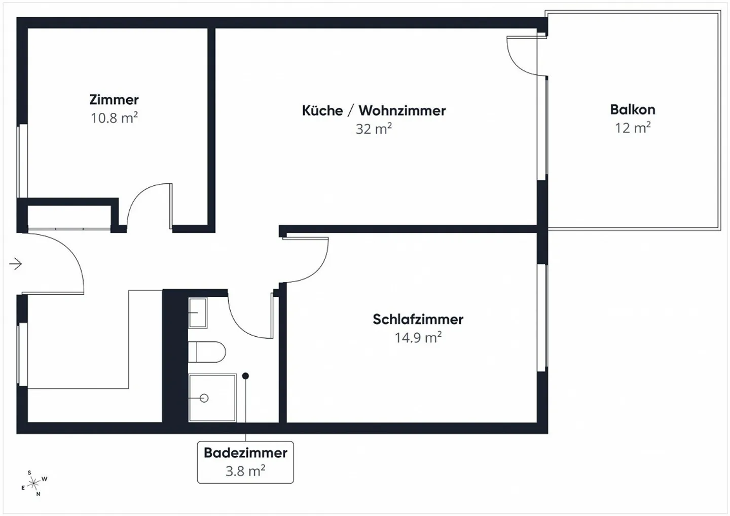 Modern 3.5 Room Apartment in Uzwil - Photo 6 of 7
